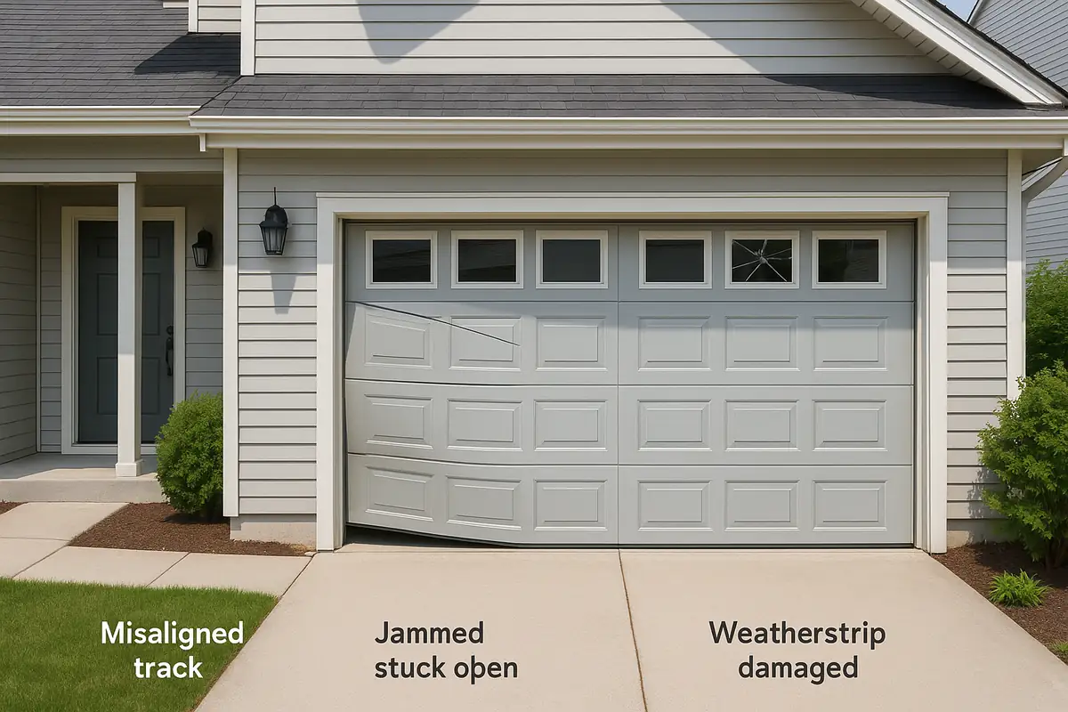 Fixing Garage Door Track Alignment Issues | Woodburn Guide