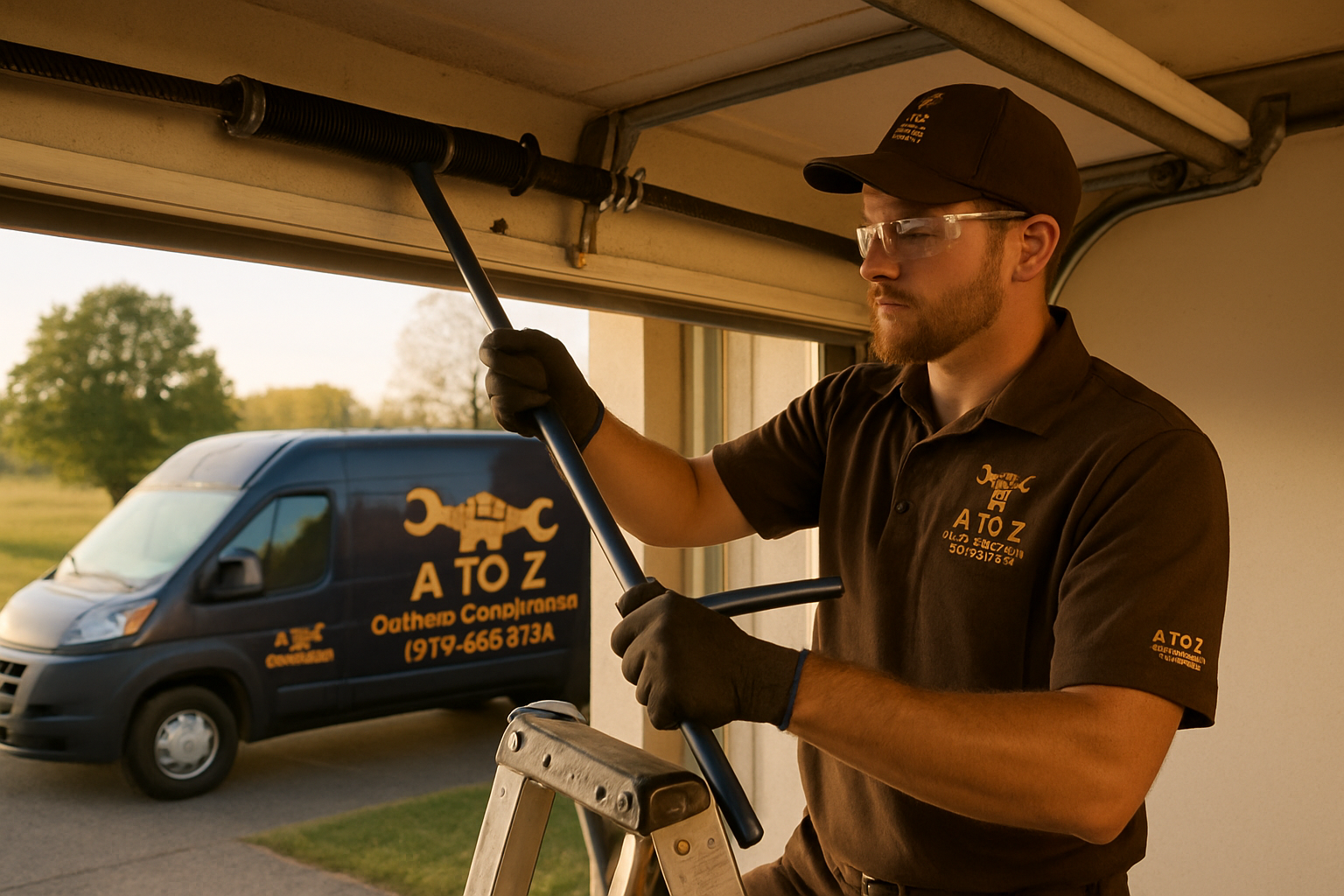 Garage Door Track Repair