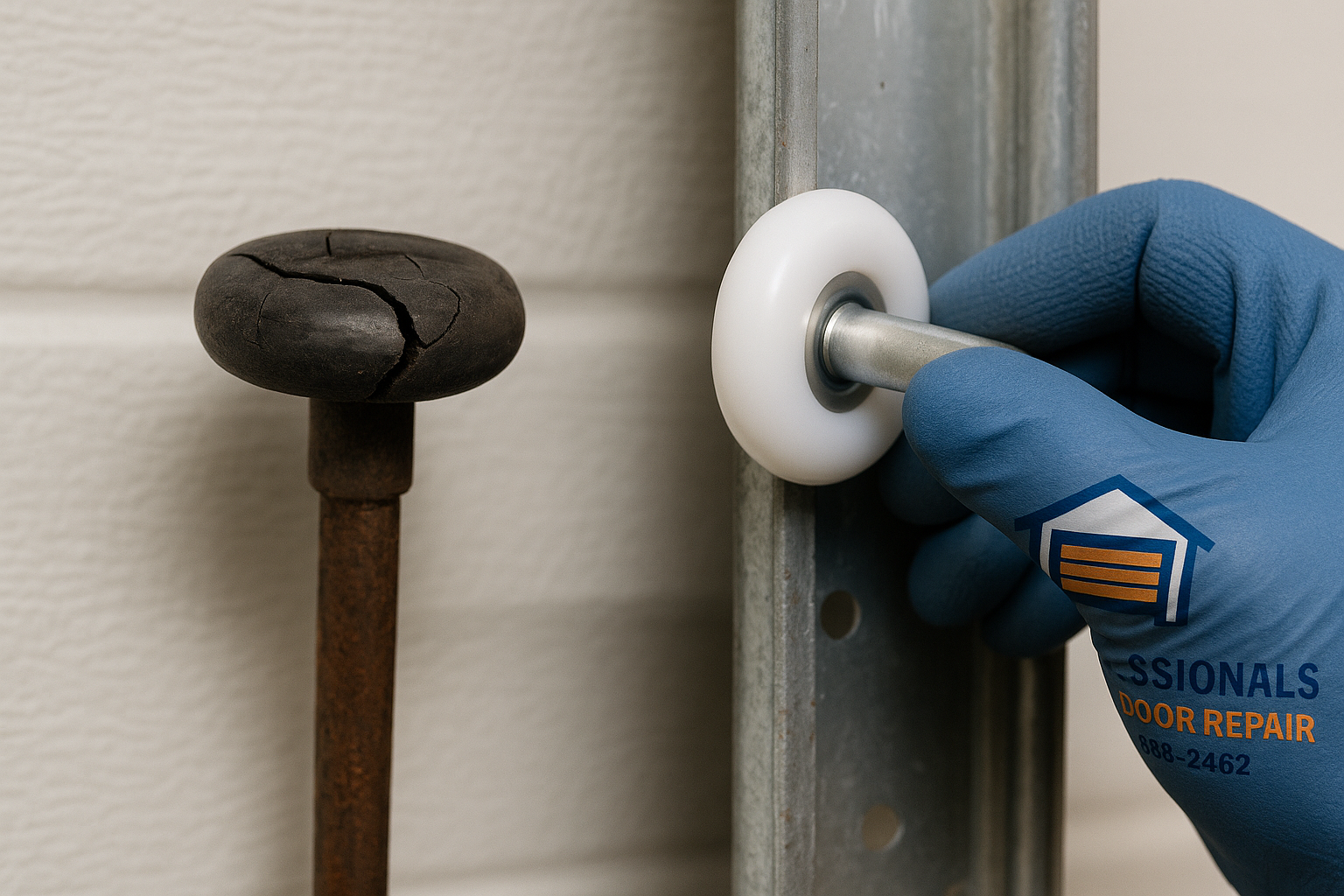 Garage Door Roller Replacement in Woodburn